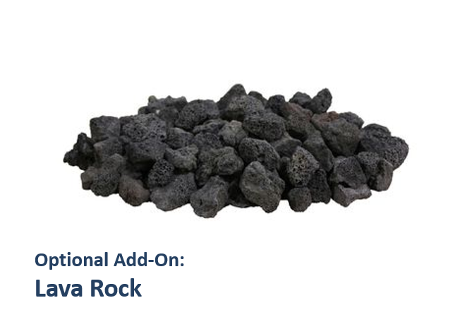 Slick Rock Concrete Square RidgeLine Fire Bowl - Match Lit Ignition