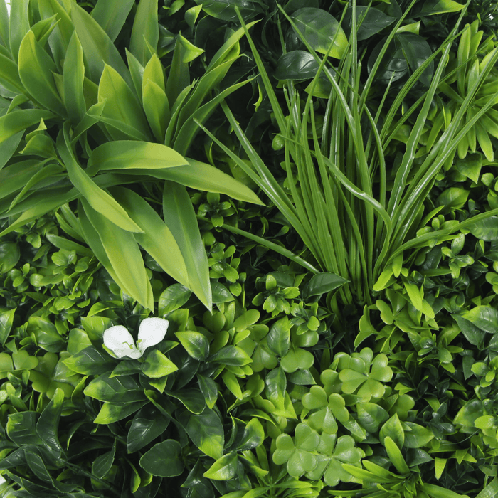 Artificial Green Wall Disc 20" White Frame