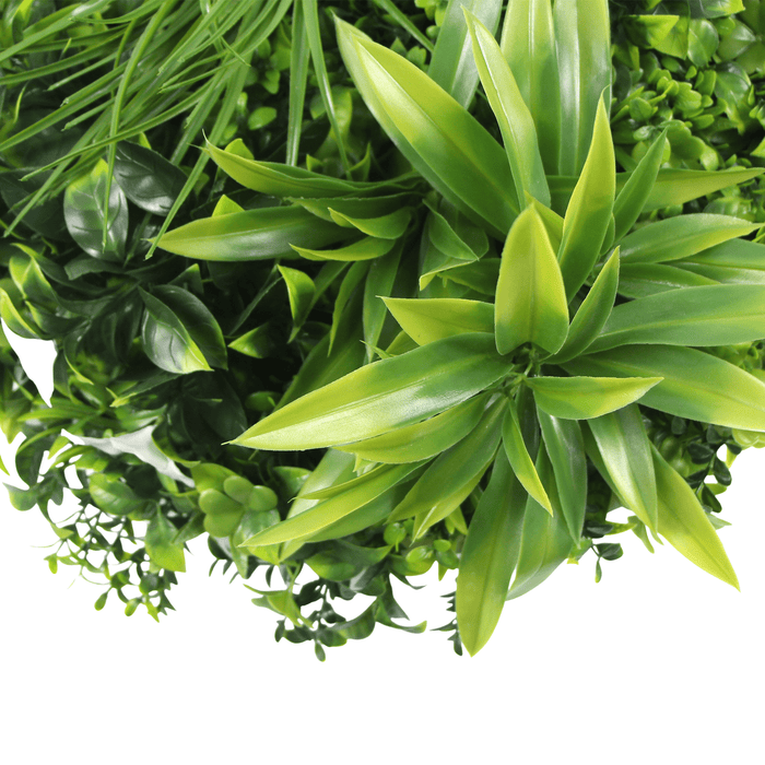Artificial Green Wall Disc 30" White Frame