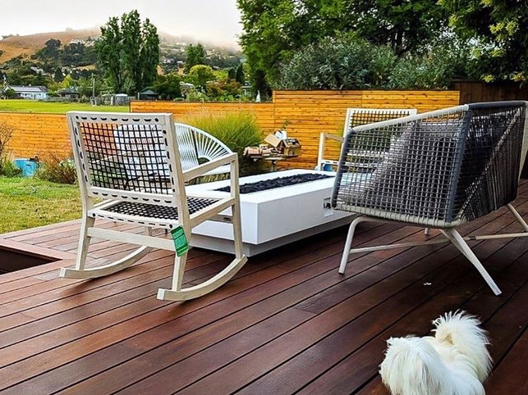 The Outdoor Plus 72" Coronado Rectangular  Fire Pit - Powder Coated Metal