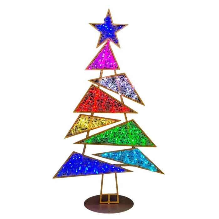 8' Multi-Color LED Christmas Tree Display