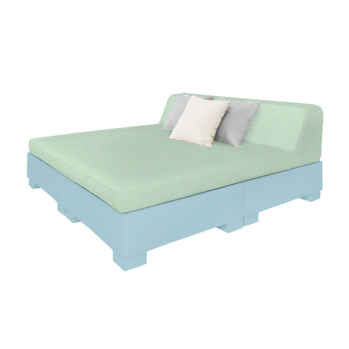 Ledge Lounger Affinity Square Sunbed With Backrest Cushion