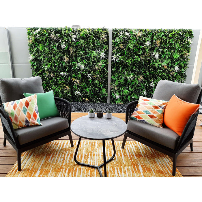 Luxury Wild Tropics Artificial Vertical Garden 40" x 40" 11SQ FT Commercial Grade UV Resistant