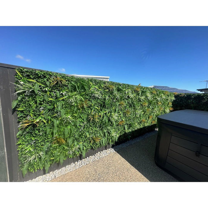 Luxury Wild Tropics Artificial Vertical Garden 40" x 40" 11SQ FT Commercial Grade UV Resistant