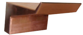 The Outdoor Plus Arch Flow Water Scupper - Copper or Stainless Steel