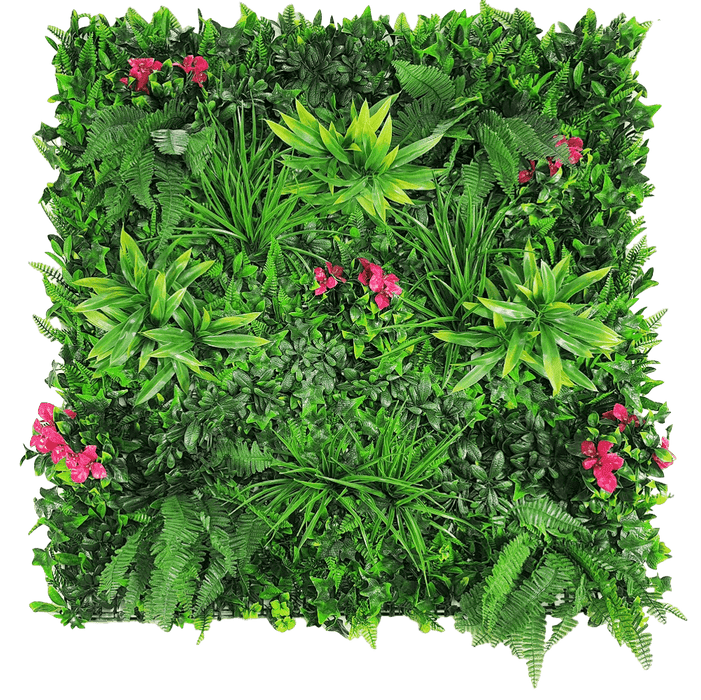 Luxury Pink Sensation Artificial Living Wall /  Green Wall 40" x 40" 11SQ FT Commercial Grade UV Resistant