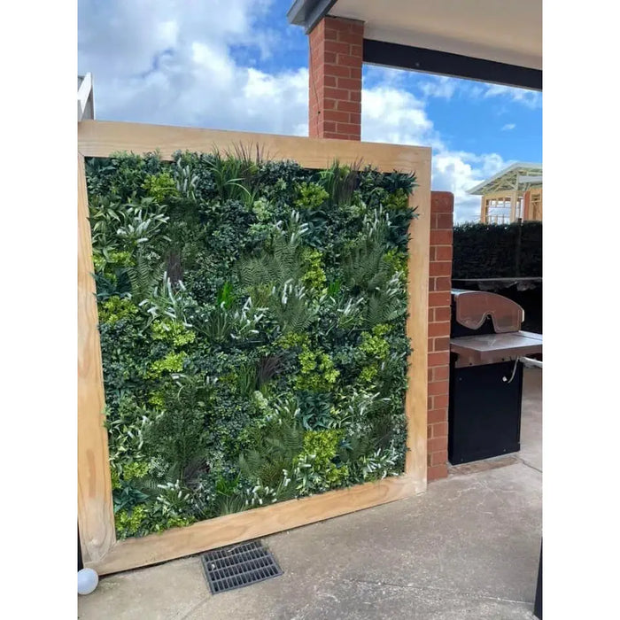 Designer Plants Luxury Garden of Eden 40" x 40" 11SQ FT Ultra Premium Metal Backed Commercial UV Green Wall NFPA Fire Resistant