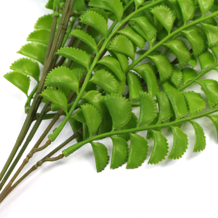 Designer Plants Artificial Dark Green Hanging Button Fern Plant 31" UV Resistant