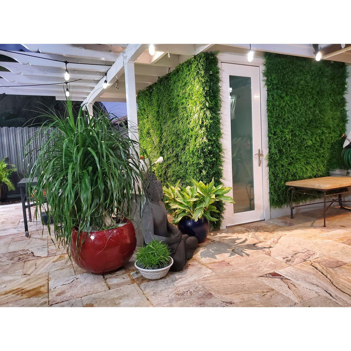 Artificial Green Wall Fern Panel Miami Installed Around a Door