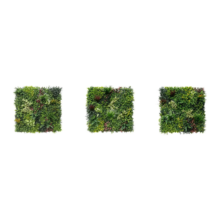 Designer Plants Evergreen Triptych Vertical Garden / Living Wall Set 3 Pieces (33SQFT Set) UV Resistant