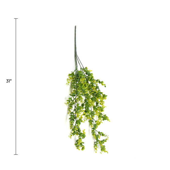 Designer Plants Artificial Mixed Yellow and Green Hanging Eucalyptus Vine 31" UV Resistant