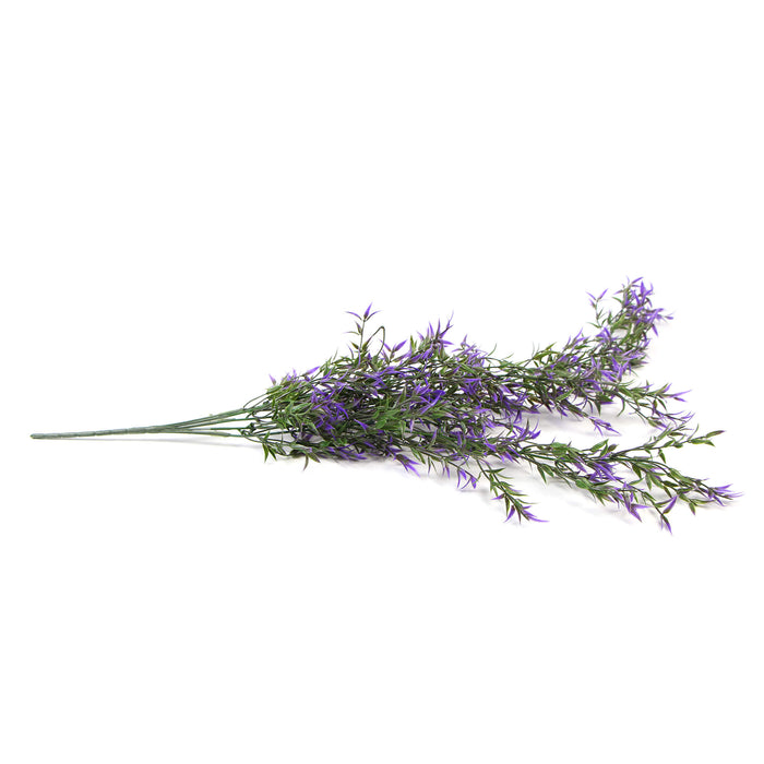 Designer Plants Artificial Purple Two-tone Narrow Leaf Artificial Hanging Ruscus Plant 31" UV Resistant