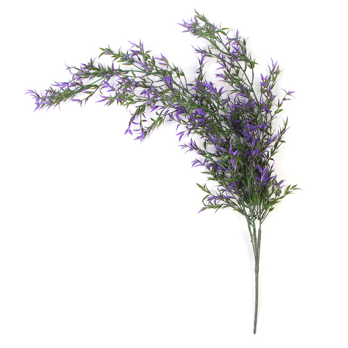 Designer Plants Artificial Purple Two-tone Narrow Leaf Artificial Hanging Ruscus Plant 31" UV Resistant