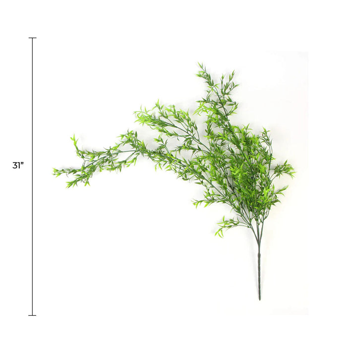 Designer Plants Artificial Two-tone Narrow Leaf Artificial Hanging Ruscus Plant 31" UV Resistant