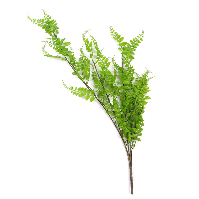 Designer Plants Artificial Light Green Hanging Button Fern Plant 31" UV Resistant