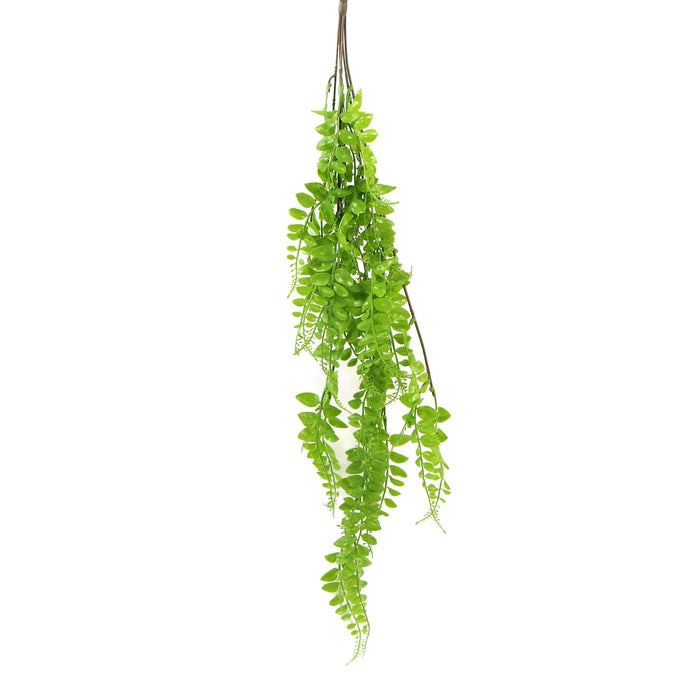 Designer Plants Artificial Light Green Hanging Button Fern Plant 31" UV Resistant