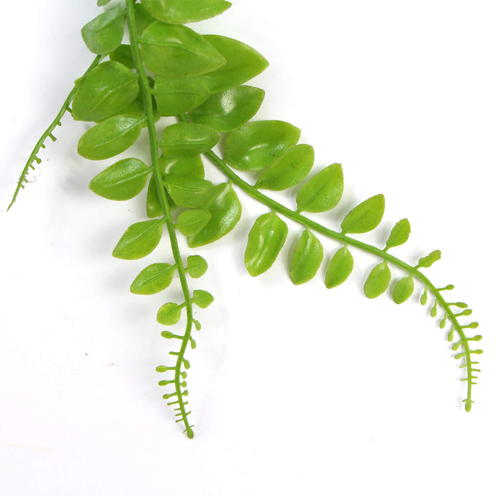 Designer Plants Artificial Light Green Hanging Button Fern Plant 31" UV Resistant