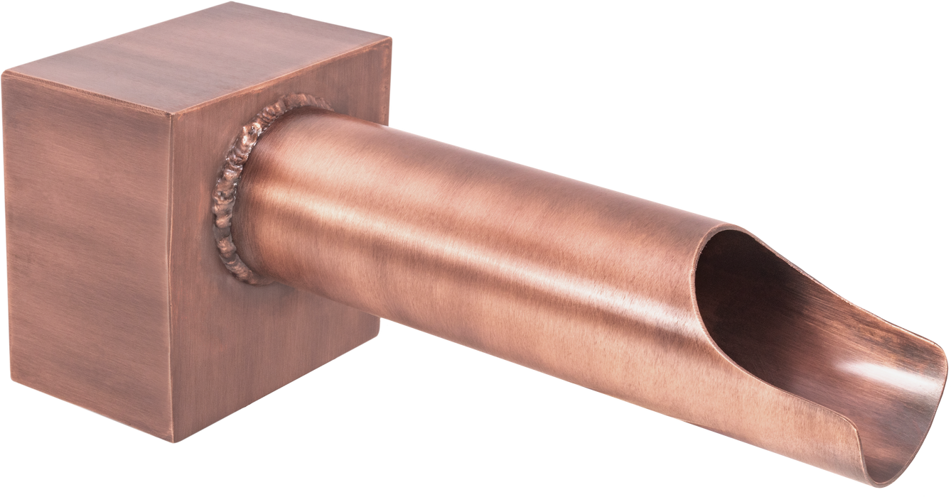 The Outdoor Plus Cannon Style Water Scupper - Copper or Stainless Steel