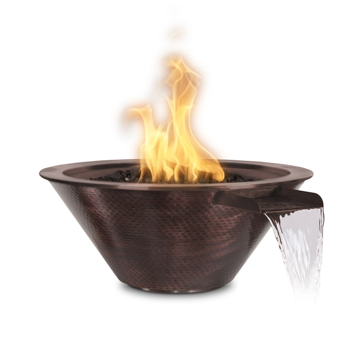 The Outdoor Plus Cazo Fire & Water Bowl - Hammered Patina Copper