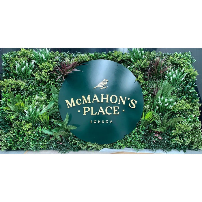Commercial Green Wall Signage Installed into a Hotel