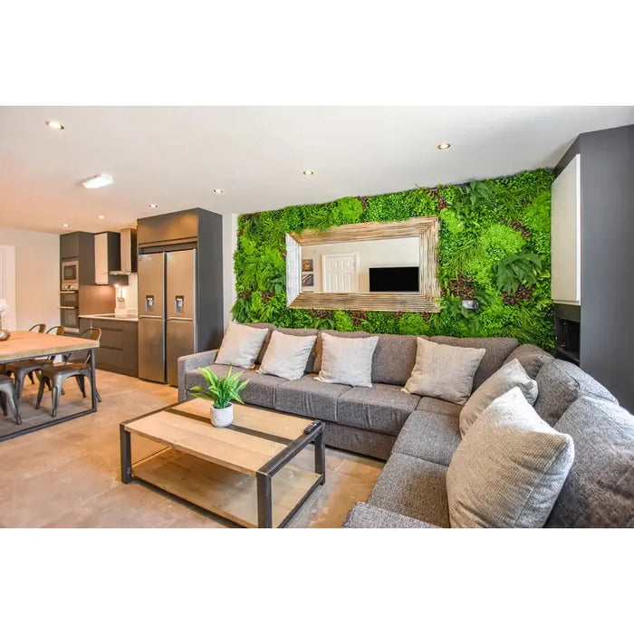 Lush Indoor Vertical Garden Plant Wall Panel