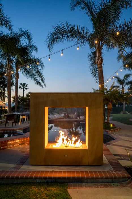 The Outdoor Plus Williams Fireplace - Corton Steel