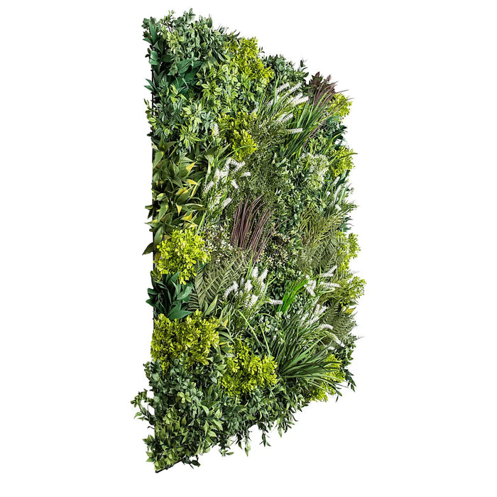 Designer Plants Luxury Garden of Eden 40" x 40" 11SQ FT Ultra Premium Metal Backed Commercial UV Green Wall NFPA Fire Resistant
