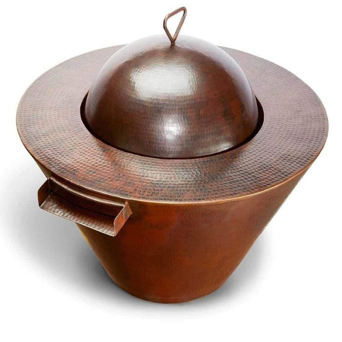 HPC Fire Mesa/Tempe Hammered Copper Round Fire Pit Cover
