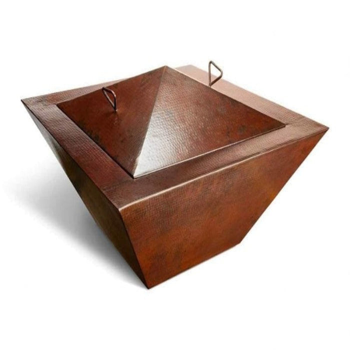 HPC Fire Sedona Hammered Copper Square Fire Pit Cover