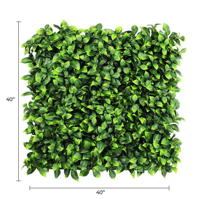 An artificial Jasmine green wall planter, offering instant beauty with its lush green leaves.