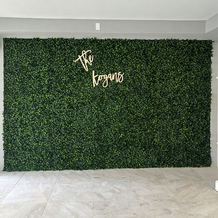 Designer Plants Jasmine Artificial Green Wall 40" x 40" 11SQFT Commercial Grade UV Resistant