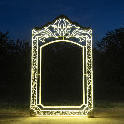 Christmas Photo Cutout with Lights