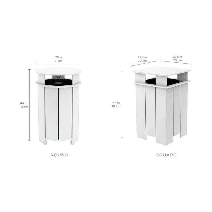 Ledge Lounger Mainstay Commercial Outdoor Trash Bin