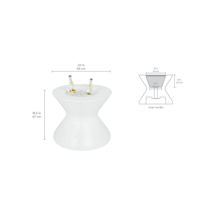 Ledge Lounger Signature Tall Ice Bin Side Table