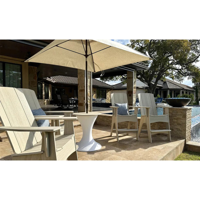 Ledge Lounger Essential Fiberglass Umbrella - 7.5' Square Crank Auto Tilt