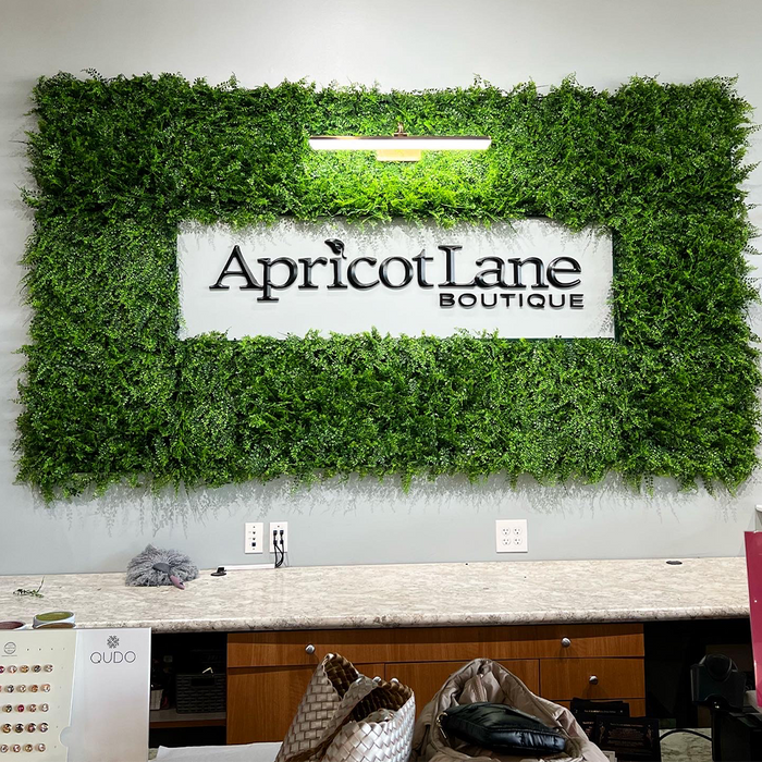 Designer Plants Lush Fern Artificial Green Wall 40" x 40" 11SQ FT Commercial Grade UV Resistant