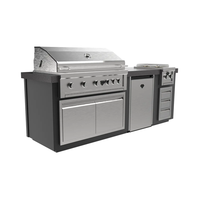 The Outdoor Plus 96" Luxe Fully Integrated Outdoor Kitchen Island