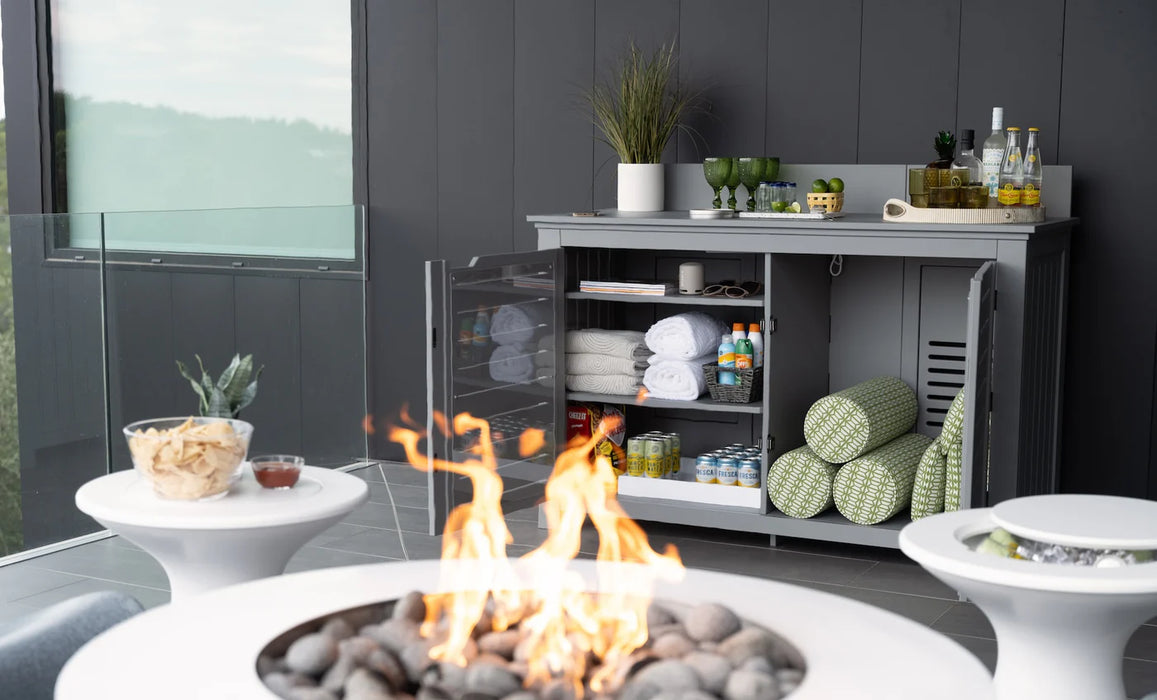 Ledge Lounger Mainstay Bar Credenza with Storage