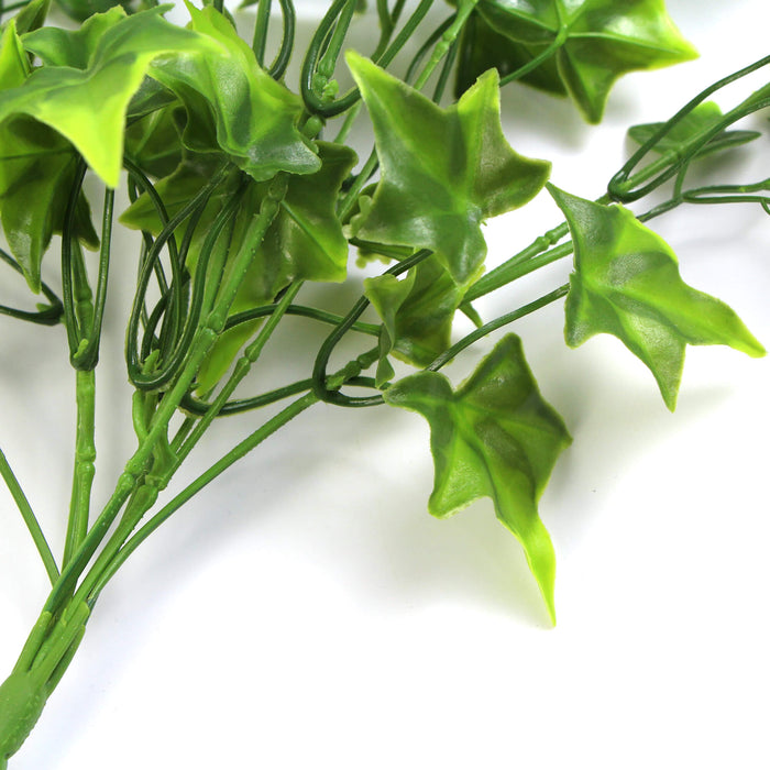 Designer Plants Artificial Two Tone (Bright Tipped) Ivy Hanging Bush 31" UV Resistant
