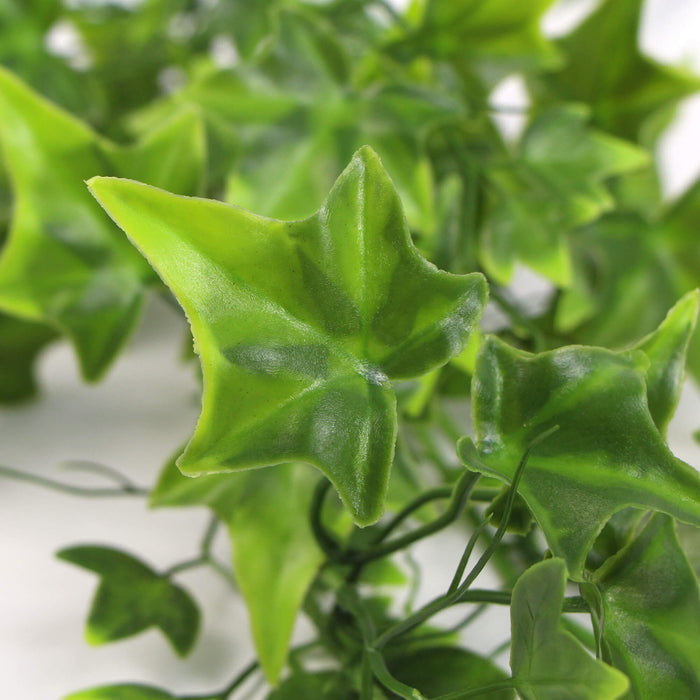 Designer Plants Artificial Two Tone (Bright Tipped) Ivy Hanging Bush 31" UV Resistant