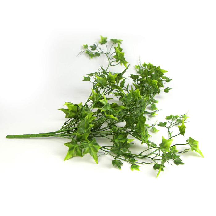 Designer Plants Artificial Two Tone (Bright Tipped) Ivy Hanging Bush 31" UV Resistant