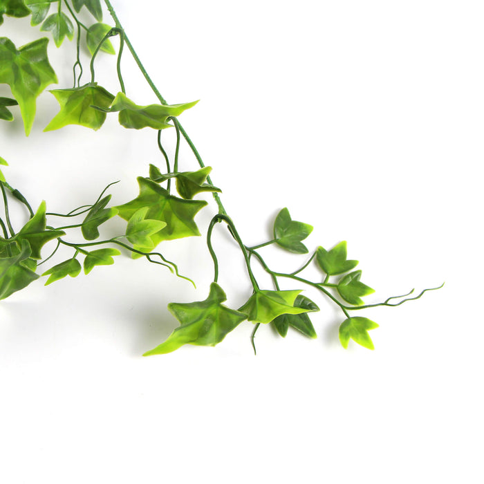 Designer Plants Artificial Two Tone (Bright Tipped) Ivy Hanging Bush 31" UV Resistant