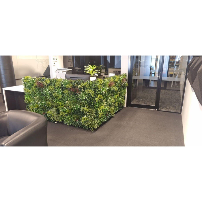 Premium Office Dividing Wall Panel Screen with Faux Plants
