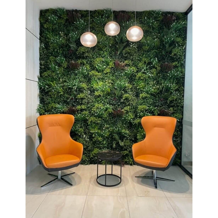 Premium Artificial Green Wall in a Corporate Office Waiting Room