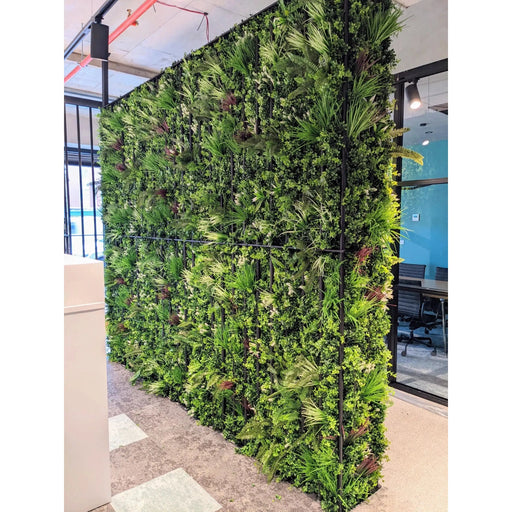 Premium Artificial Vertical Garden Panel Vista Green Installed Into An Office Void as a dividing wall