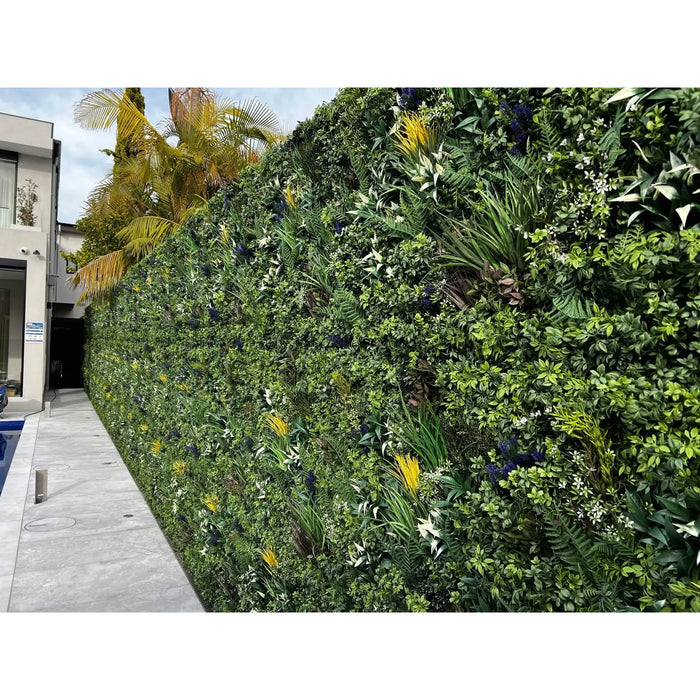 Designer Plants Luxury Garden of Eden 40" x 40" 11SQ FT Ultra Premium Metal Backed Commercial UV Green Wall NFPA Fire Resistant