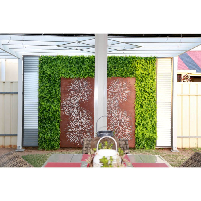 High quality faux fern panel for walls and fences diy green wall install
