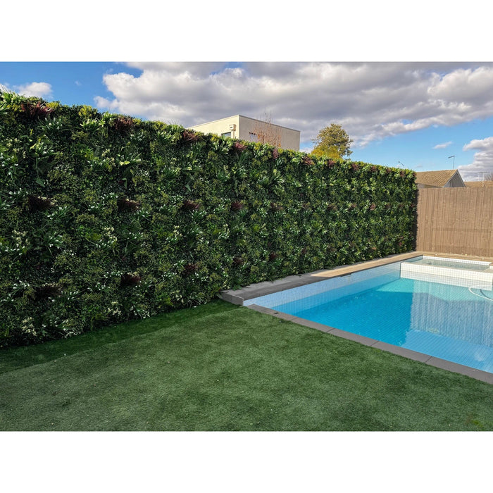 Designer Plants Ultra-Luxury Lush Spring Artificial Vertical Garden Green Wall 40" x 40" 11SQ FT Commercial Grade UV Resistant (Overstock Sale)
