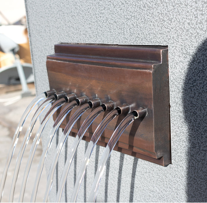 The Outdoor Plus Rain Fall Style Water Scupper - Copper or Stainless Steel