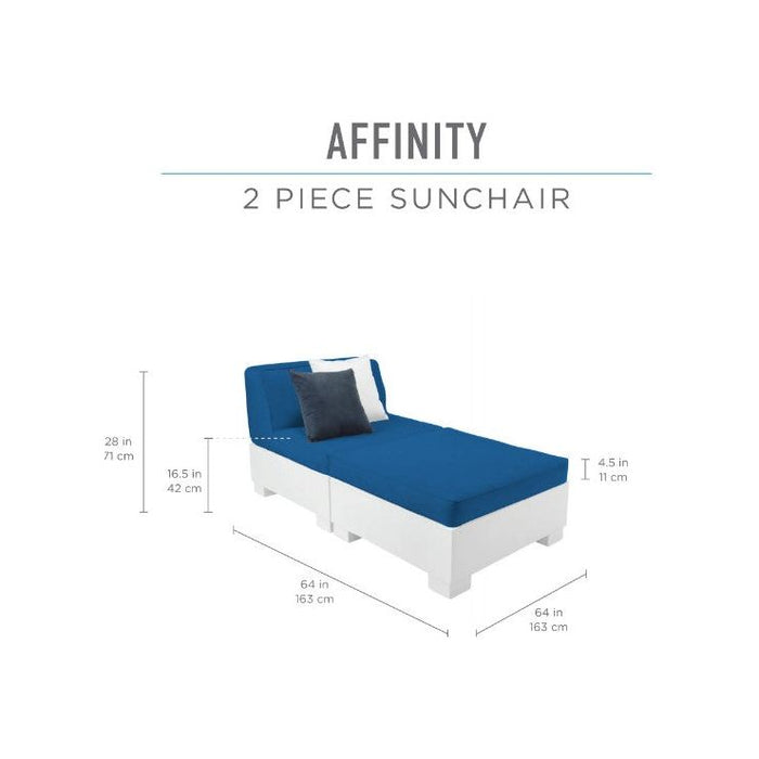 Ledge Lounger Affinity 2 Piece Sun Chair